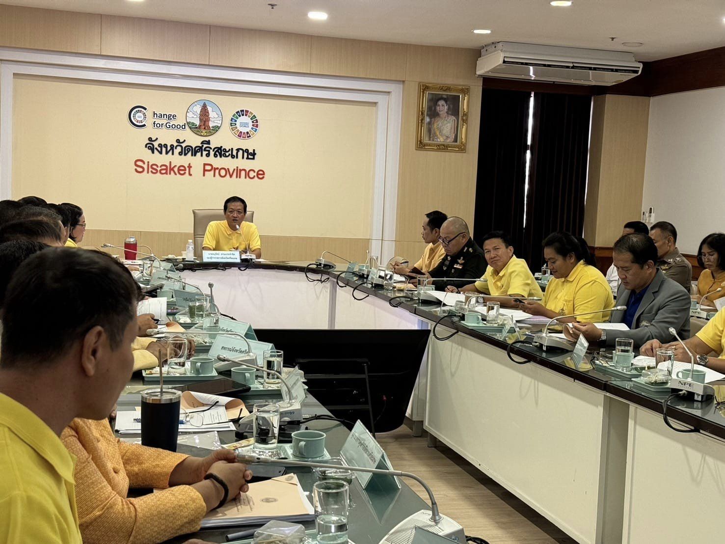 ประชุมคณะอนุกรรมการพัฒนาการเกษตรและสหกรณ์ระดับจังหวัด (อ.พ.ก.) จังหวัดศรีสะเกษ ครั้งที่ 1/2567