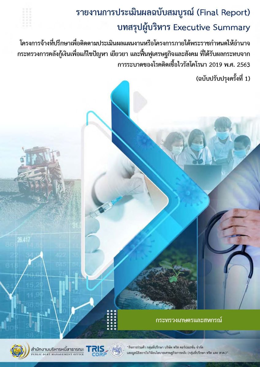 รายงานการประเมินผลฉบับสมบูรณ์ (Final Report) บทสรุปผู้บริหาร Executive Summary/สำนักงานบริหารหนี้สาธารณะ