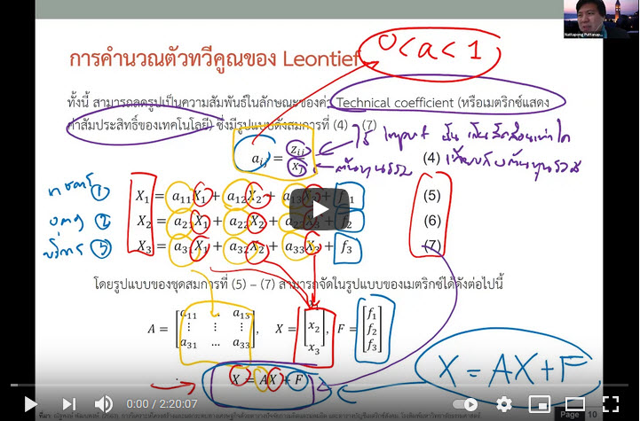 การอบรมหลักสูตร “การวิเคราะห์เศรษฐกิจการเกษตรโดยใช้ตารางปัจจัยการผลิตและผลผลิต” วันที่ 21, 23 และ 25 มิถุนายน 2564 ผ่านโปรแกรม Zoom Meeting วันที่ 23 มิถุนายน 2564 (ภาคเช้า)