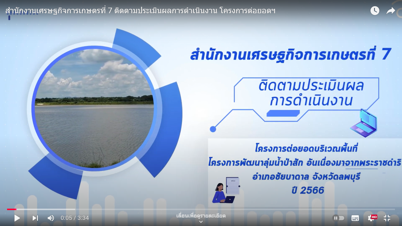 สำนักงานเศรษฐกิจการเกษตรที่ 7 ติดตามประเมินผลการดำเนินงาน โครงการต่อยอดฯ